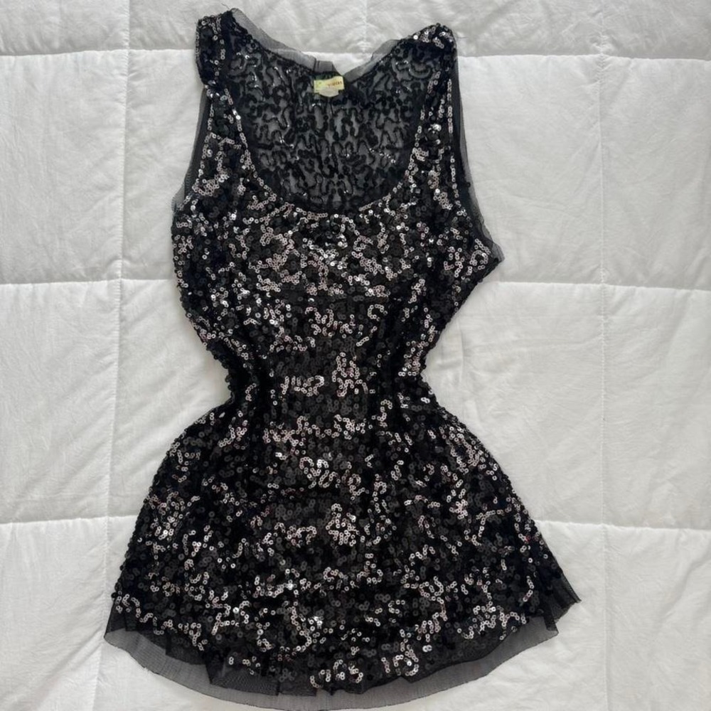 Vintage Y2K Plus size Zebra Sequence Sparkly Tank Top